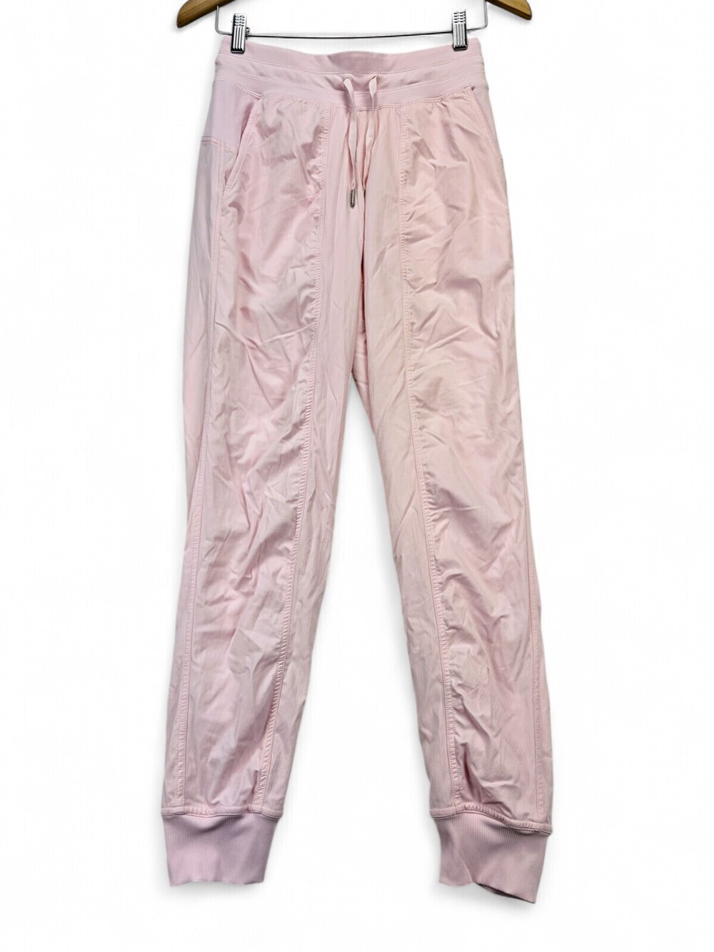 Lululemon Pink Track Joggers Size 4 Drawstring Waist